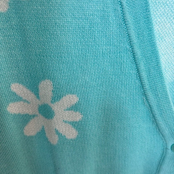 Torrid Women’s Aqua with White Daisies Cardigan 

Size 1(14-16)
NWT - Picture 3 of 8
